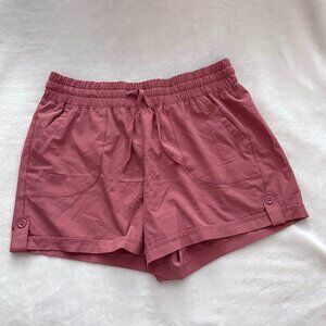 RBX Pink Drawstring Shorts with 4.5" Inseam and Pockets